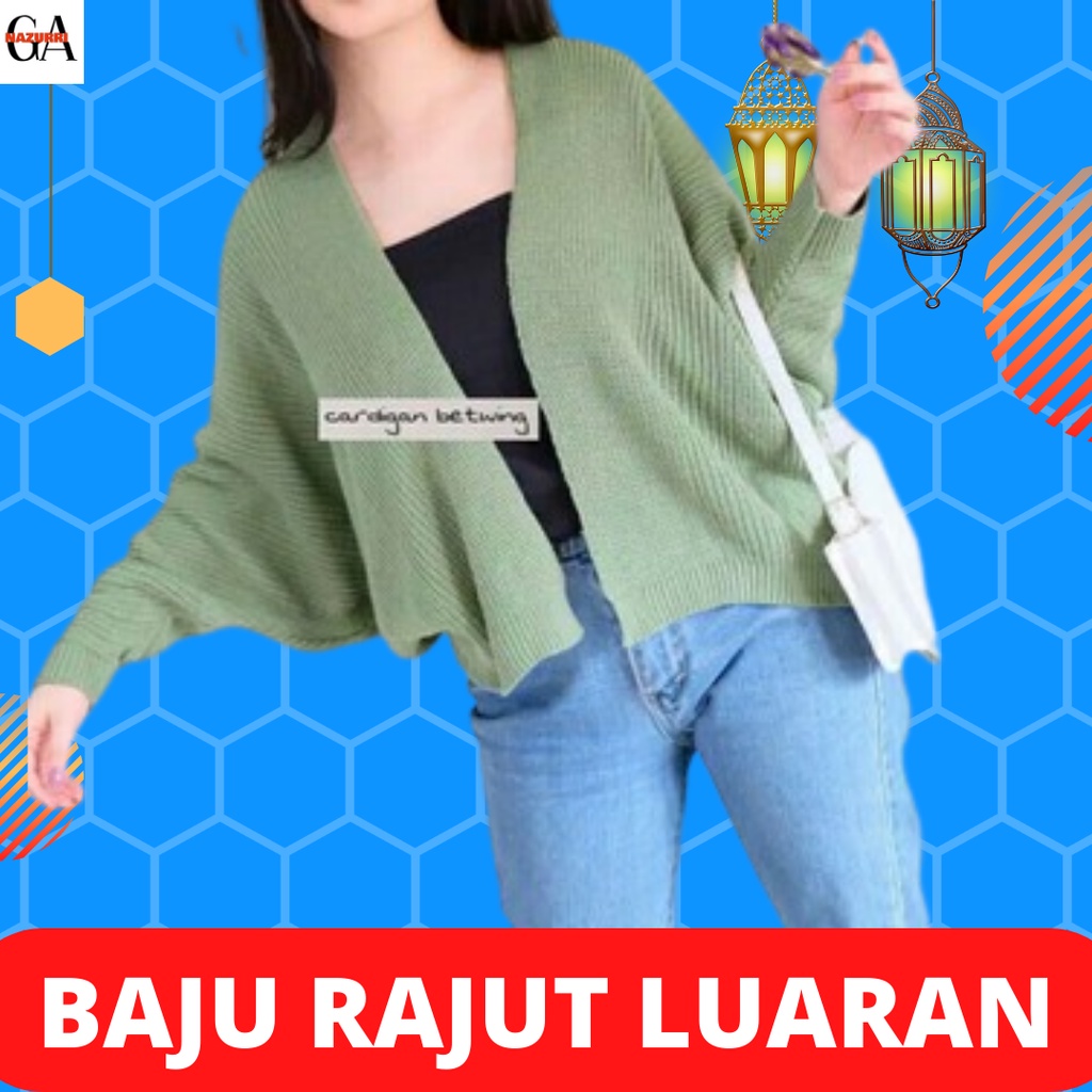 Baju Kardigan Suwiter Sweater Luaran Suiter Hangat Wanita Dewasa Rajut Import Premium Korea Kekinian