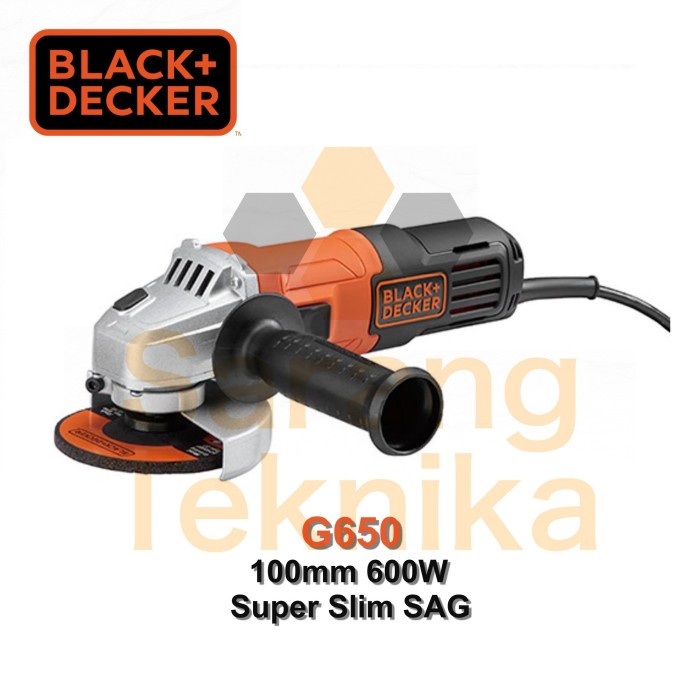 Mesin Gerinda Tangan G650 Black & Decker 100mm 600W