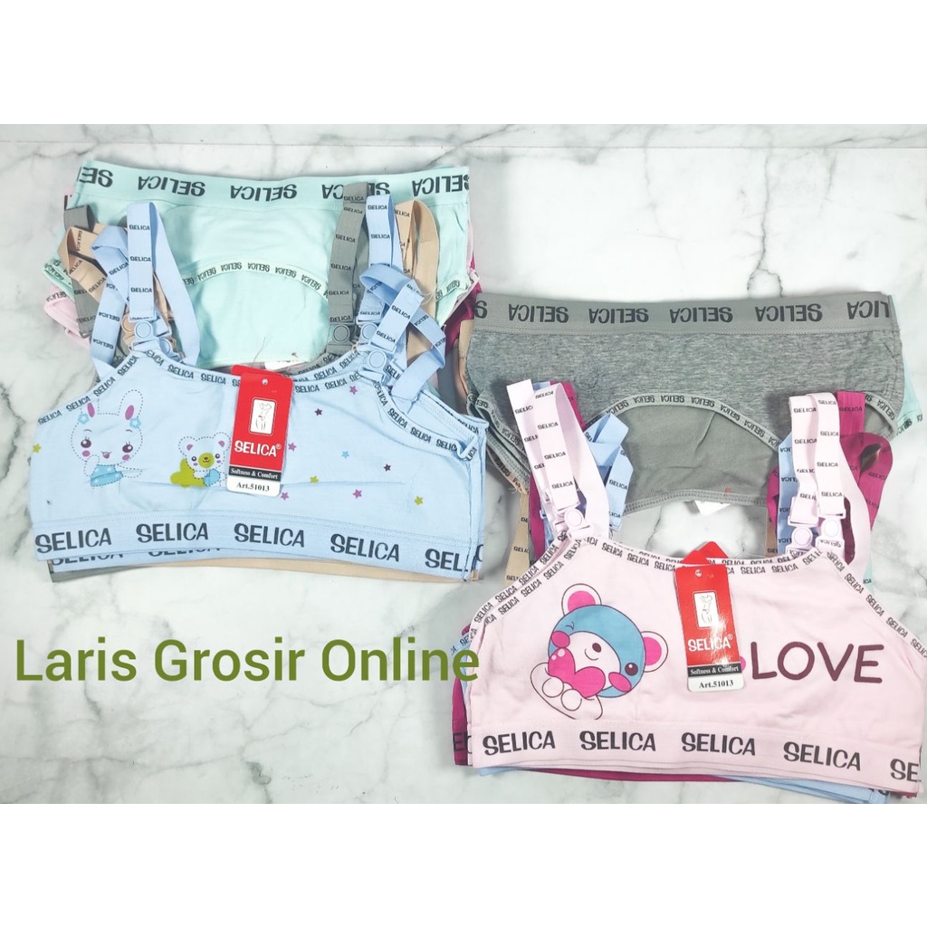 Grosir Losinan Isi 12 Miniset Anak Perembuan Gambar Model TAli Kancing / MINISET SELICA