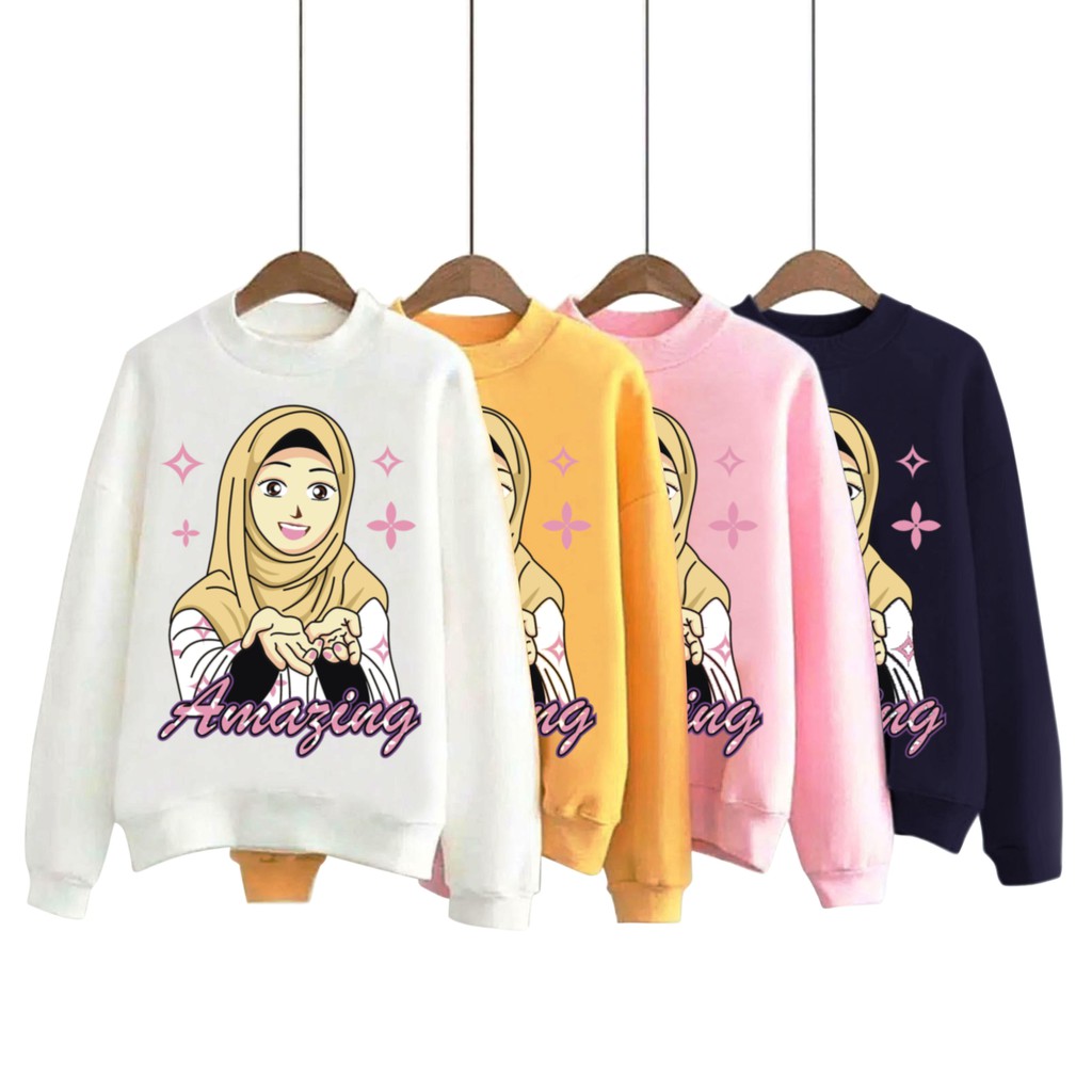 Bess - Sweater Murah Wanita / Sweater Lengan Panjang HIJAB AMAZING