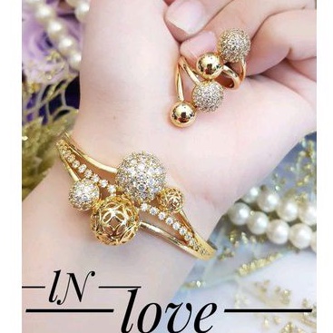 Xuping Set Gelang Cincin Gold 169229