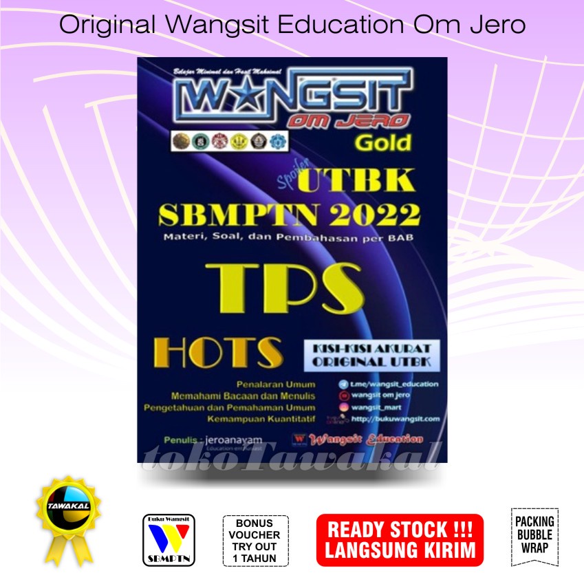 Buku SBMPTN 2022 / Buku Wangsit 2022 / UTBK / TPS GOLD