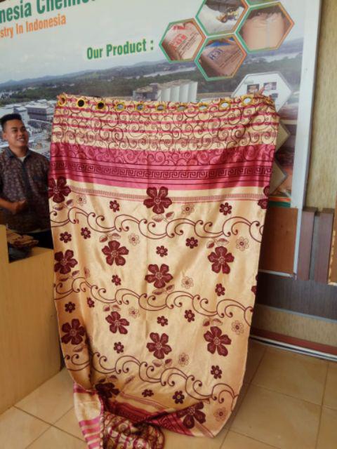 Gorden Hordeng Bludru Motif  Bolak Balik Korden