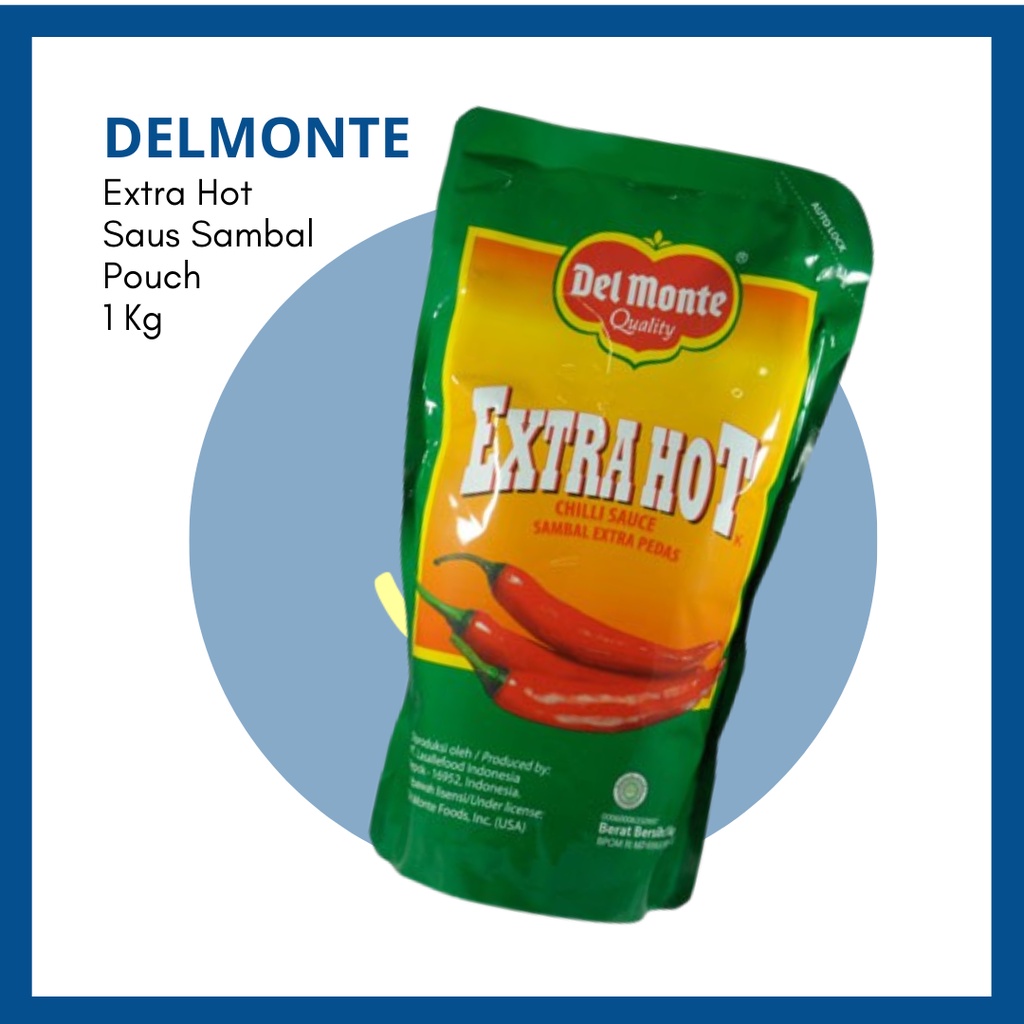 

DEL MONTE EXTRA HOT CHILLI SAUS SAMBAL POUCH 1KG