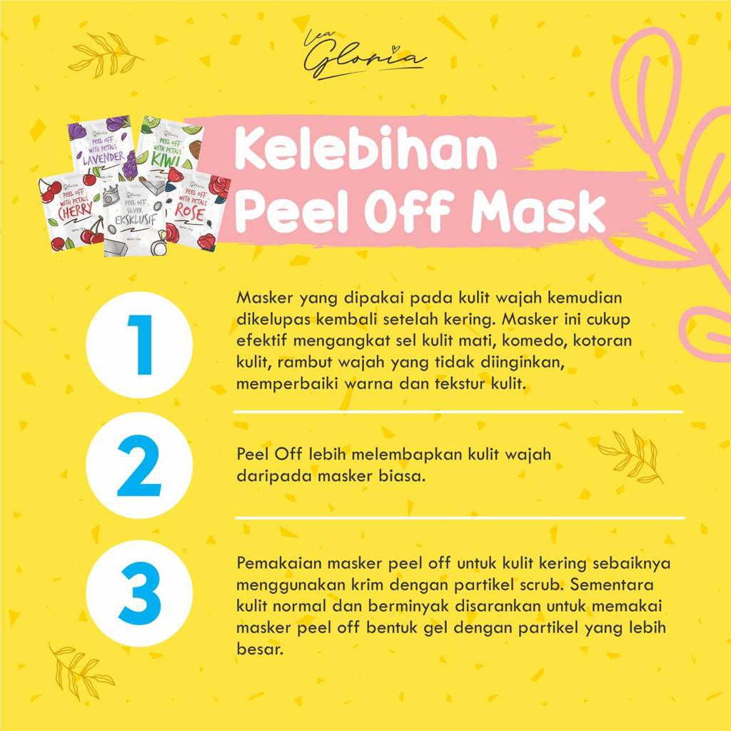 Masker Wajah Peel Off Mask By Lea Gloria BPOM Masker Peel of