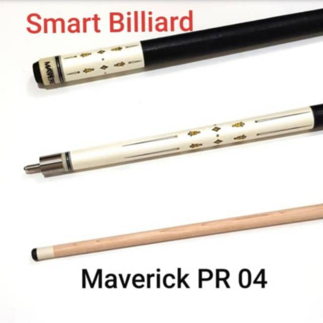 Maverick Pool Cue PR-04 - Premium Maple 2 Pcs Stick Billiard Stik Biliar Ori