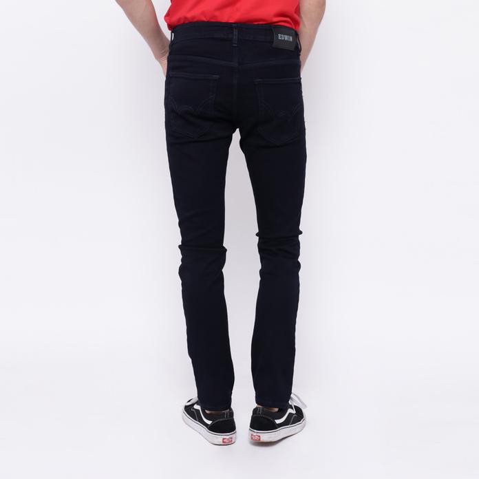 Edwin Celana Jeans 506-37-Navy Slim Fit Pria Panjang Biru Tua - Navy, 28 High Quality