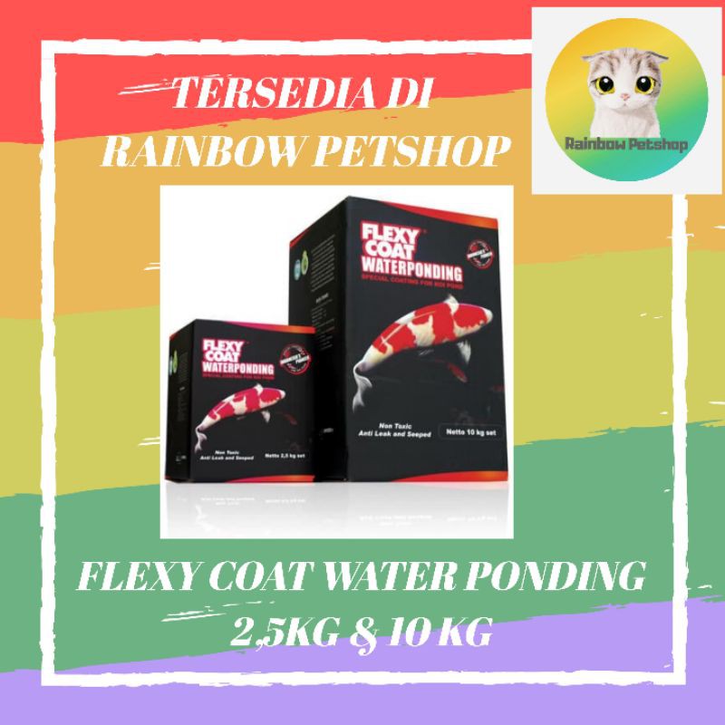 Flexycoat Flexy Coat Waterponding 2,5 kg Black dan Water Blue cat pelapis kolam ikan koi