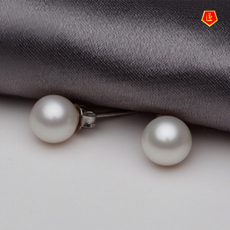 [Ready Stock]Elegant Pearl Stud Earrings