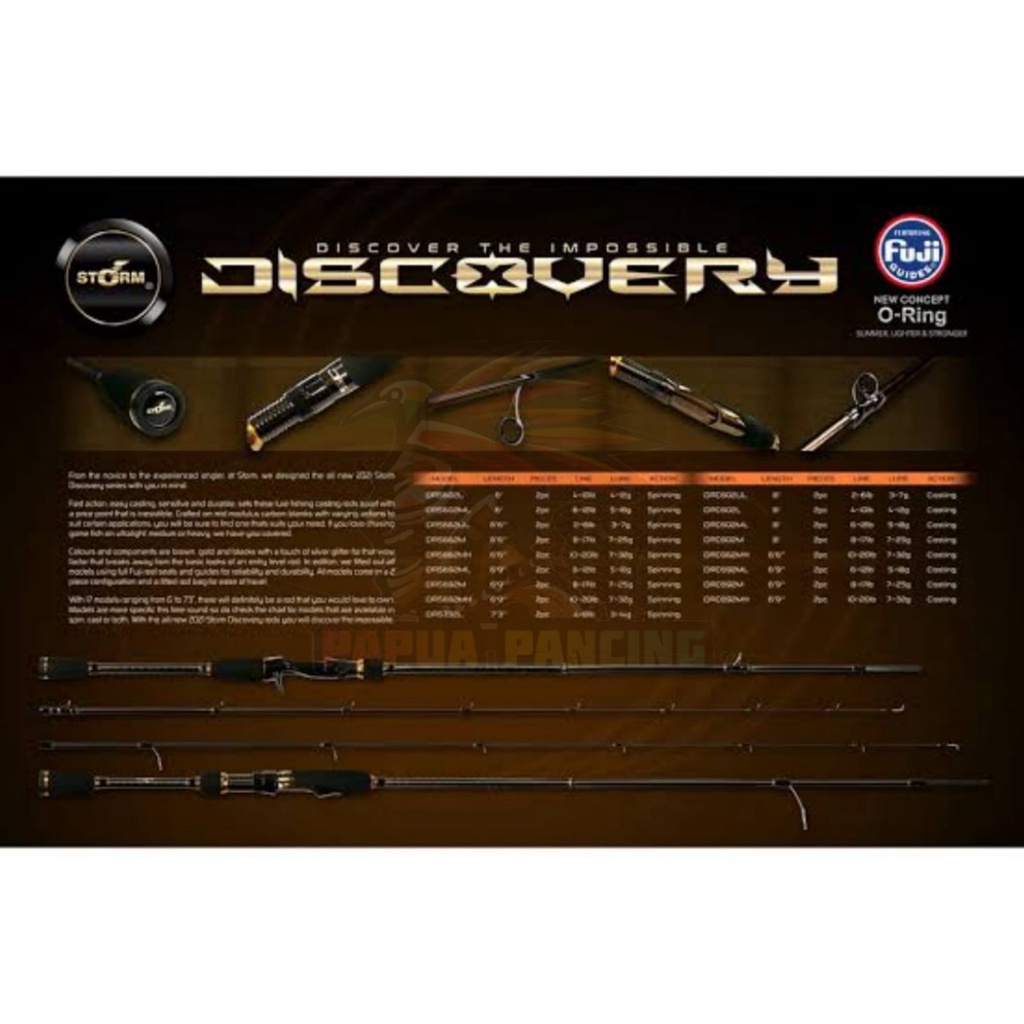 STORM DISCOVERY FAST ACTION SPINNING DRS732L 4-8LB + PACKING PVC