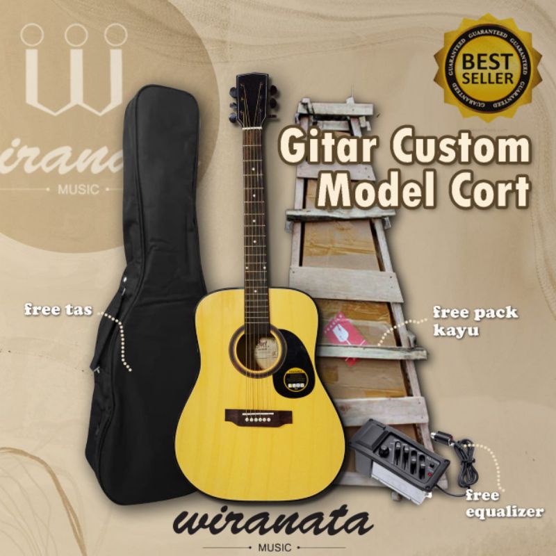 GITAR AKUSTIK ELEKTRIK CORT AD 810E OP CUSTOM HIGH QUALITY MURAH