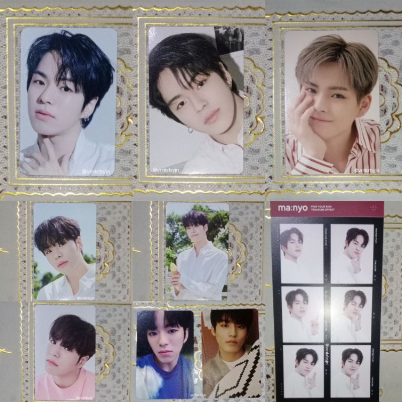 PHOTOCARD OFFICIAL TREASURE MANYO JAEHYUK EV1 EV2 EV3 EV5 EV8 EV11 EVENT LOVELY DAYS, MANYO YOSHI EV