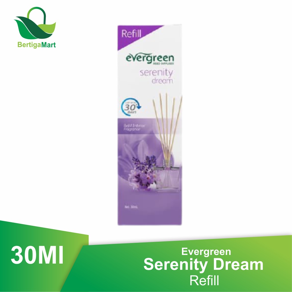 Evergreen Reed Diffuser Refill 30 ml-Serenity Dream