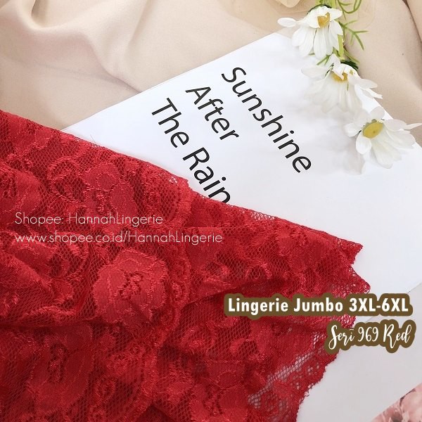 Lingerie Jumbo 6XL 5XL 4XL 3XL Ukuran Besar Bigsize Hannah Lingerie Big Size Linjeri Transparan 969