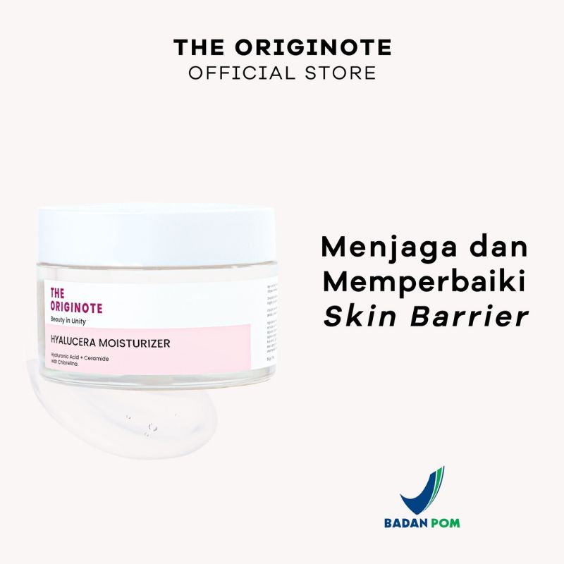 (READY) The Originote Hyalucera Moisturizer Hyaluronic Acid + Ceramide + with Chlorelina , Serum Originote, Sunscreen, toner