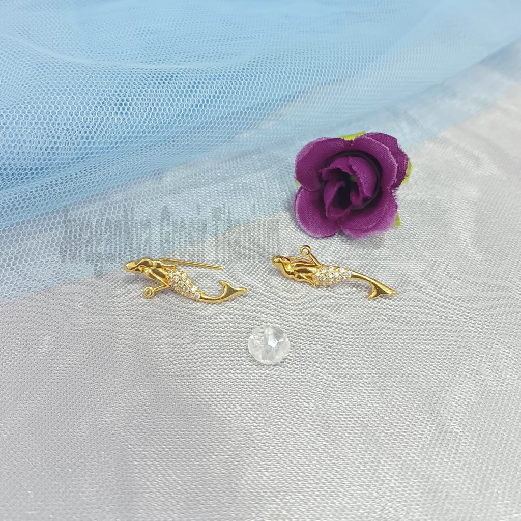 ANTING JALAR MATA DIAMOND PART  PERHIASAN TITANIUM  MEWAH ANTI KARAT&amp;ANTI LUNTUR