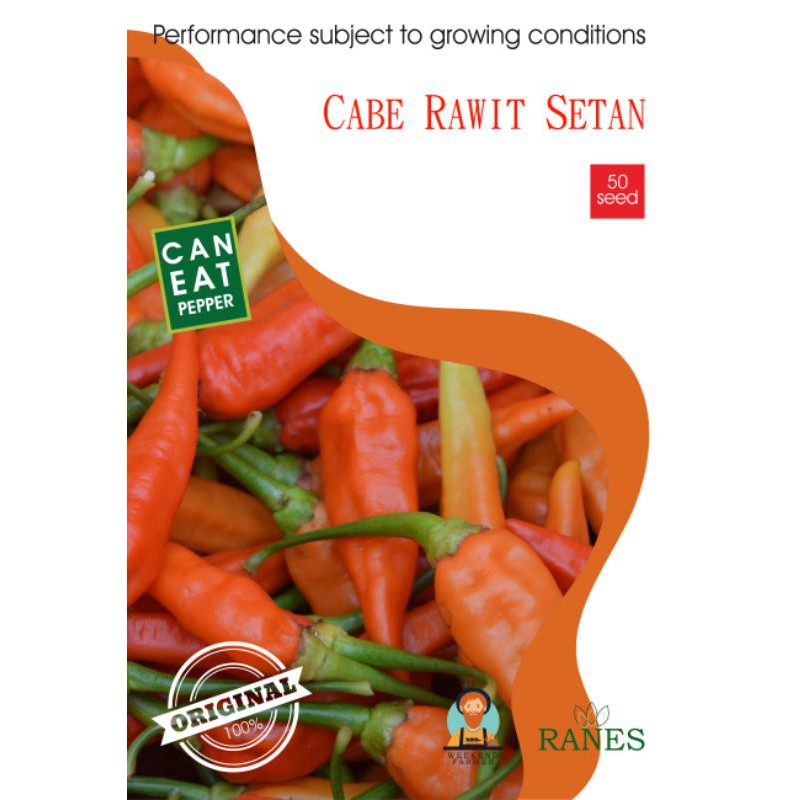 (iso 50 Biji) 1 PACK CABE RAWIT SETAN F1