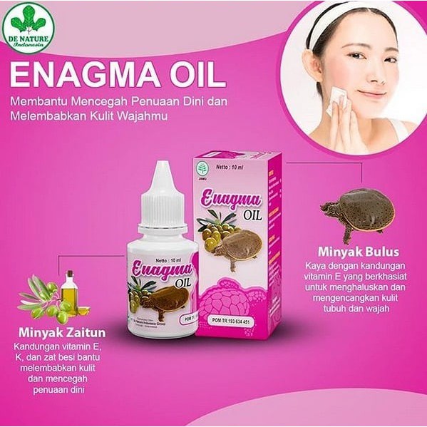 Enagma Oil De Nature Herbal Original 20 ml Crem pembesar payudara / Penambah Size Mr P Besar Kuat