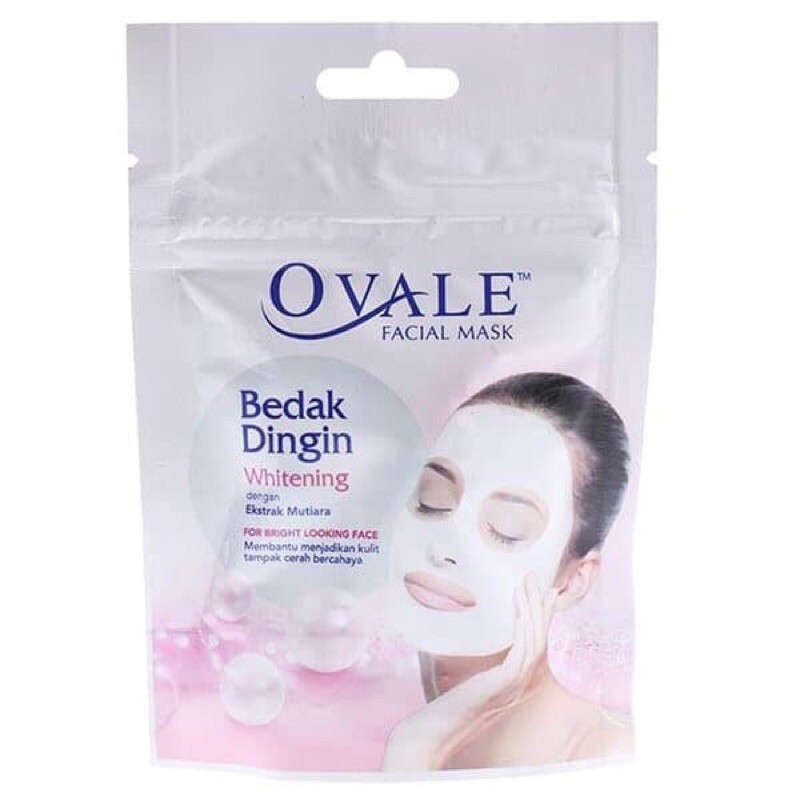 Ovale Bedak Dingin Whitening(Facial Mask) 30 Butir @0.5g