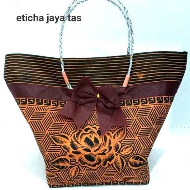 tas hajatan batik pita merah mewah 22/EST