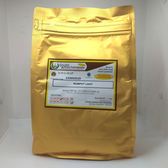 

Spesial Promo - Bumbu Tabur 1 Kg Rasa Seaweed Rumput Laut, Halal, Kemasan Alu Zip Lock