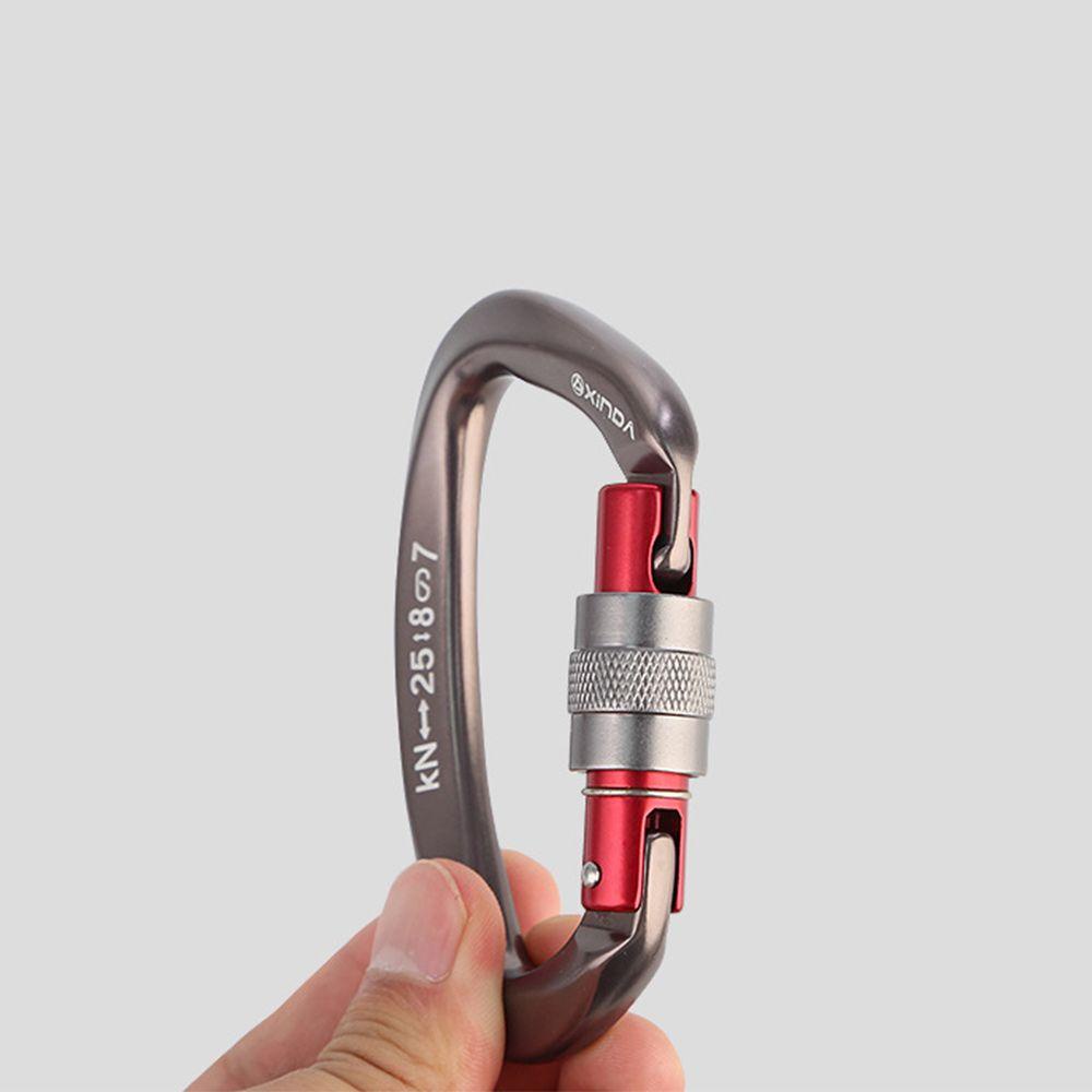 Carabiner Profesional Nanas Bentuk D Aksesoris Outdoor Ascend Security Master Lock