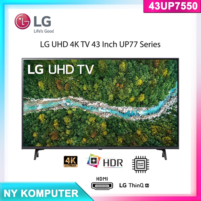 LG LED TV 43UP7550 UHD 4K 43UP7550PTC SMART TV 43UP75