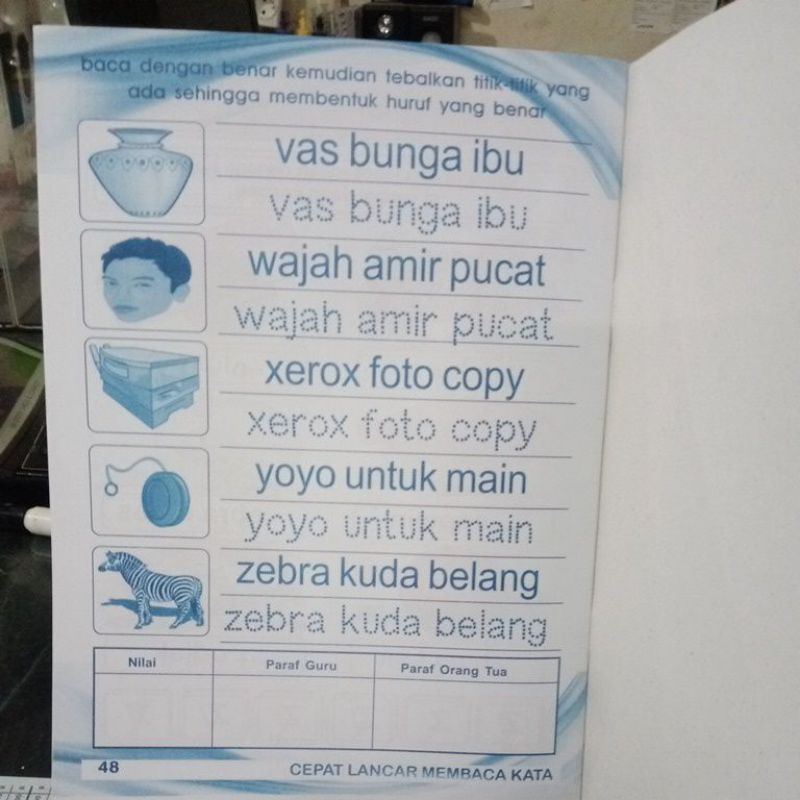 Buku Cepat Lancar Membaca Kata (21×29cm)