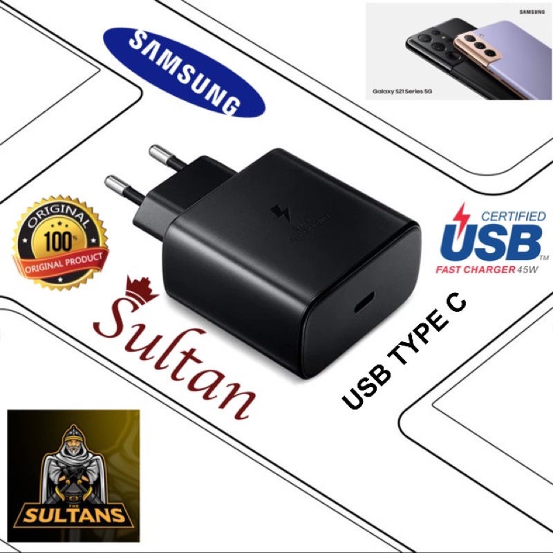 PROMO BATOK CHARGER SAMSUNG NEW 45W MANTAP S21 ULTRA 5G USB C TO C FAST CHARGING SUPPORT