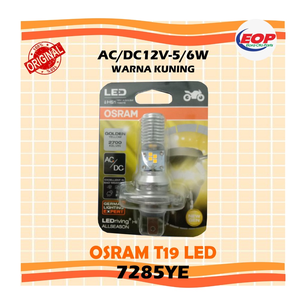 OSRAM lampu LED Hs1 yellow AC/DC 7285YE