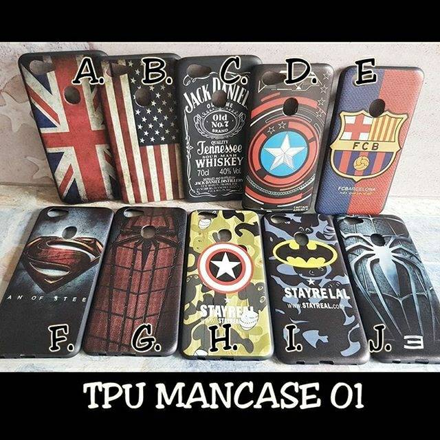Case tpu mancase 01-oppo f3 j7plus vivo v7
