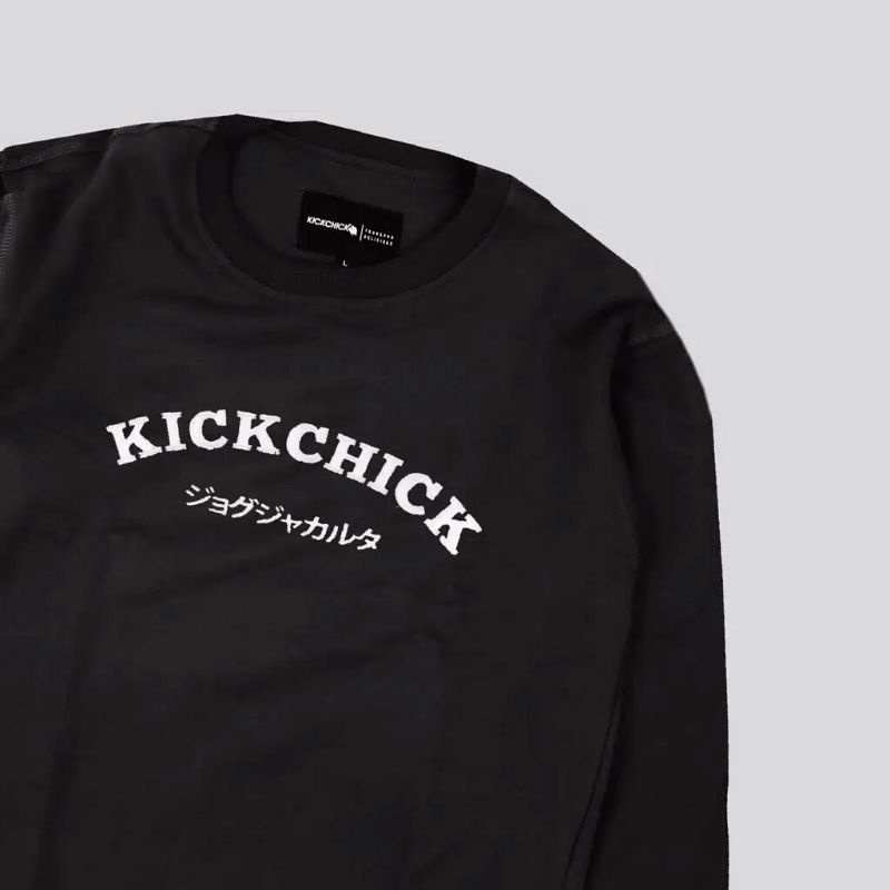 Kickchick sweater Crewneck black japan