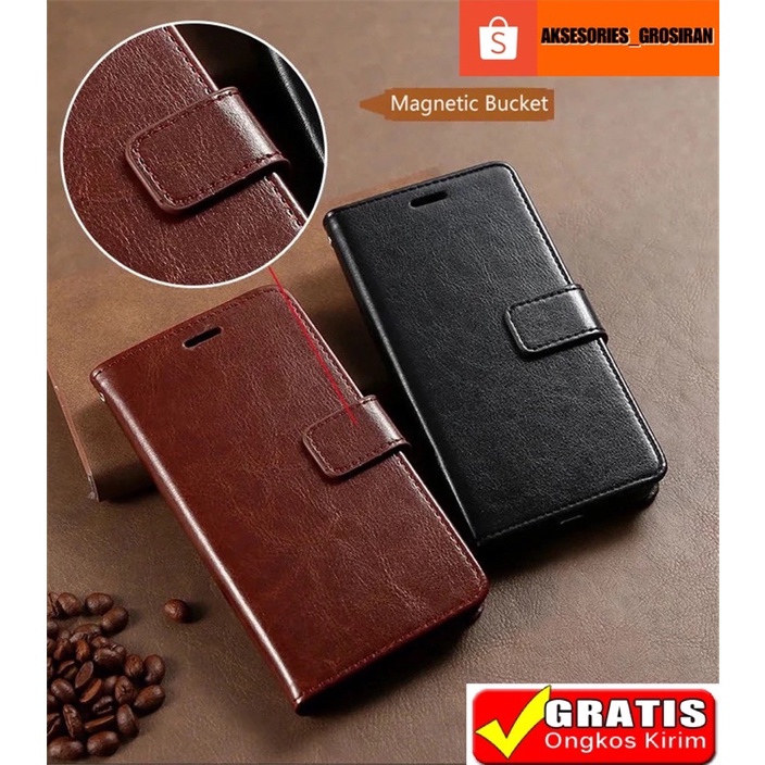 INFINIX HOT 9 PLAY HOT 10S HOT 10 PLAY HOT 11 Flip Cover Wallet Leather Case Hp Dompet Kulit