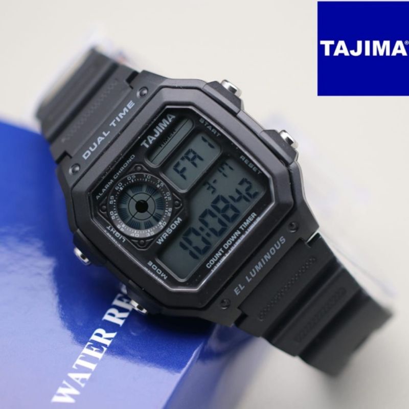 Jam Tangan Tajima Original Digital water resist