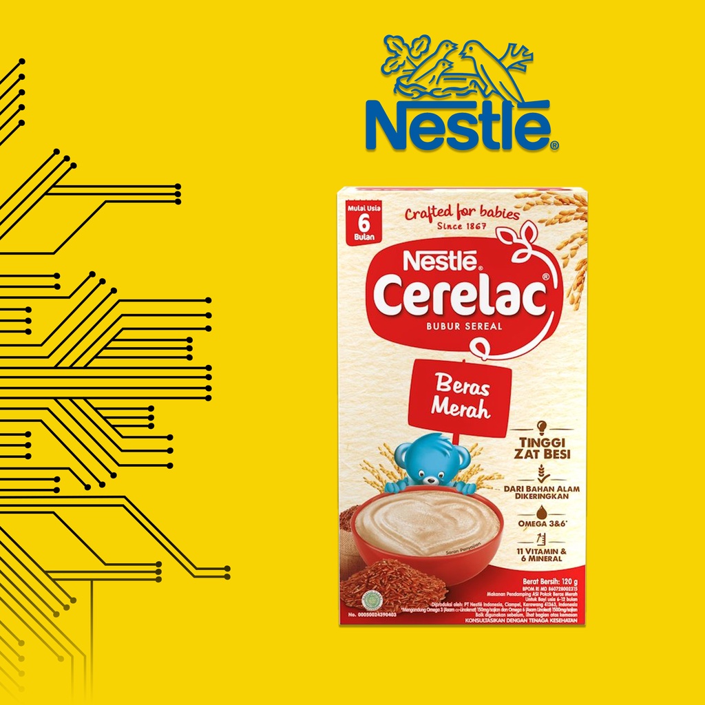 Nestle Cerelac Bubur Bayi Instant Usia 6-24 Bulan Varian Semua Rasa