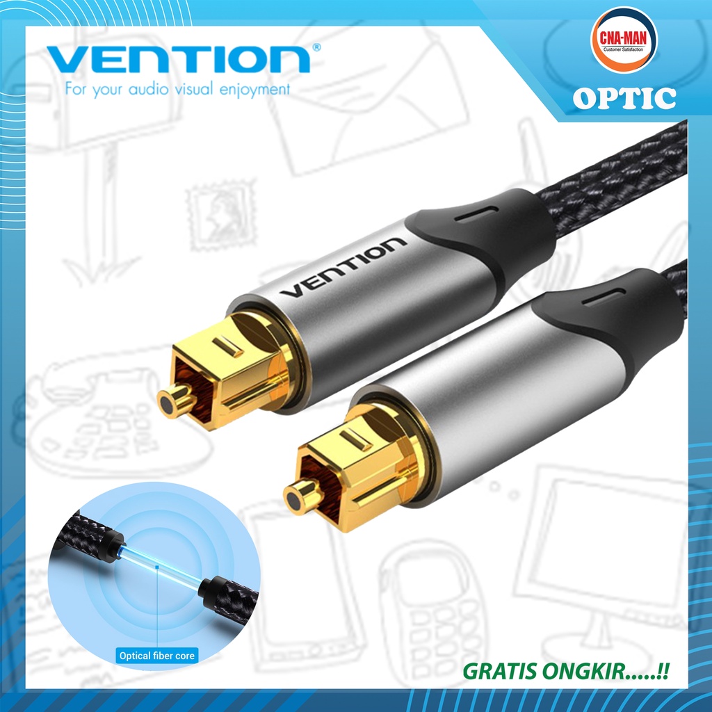 Vention Kabel Audio Digital Optical Toslink Audio Optik Optic 1m 2m 3m 5m 10m 15m
