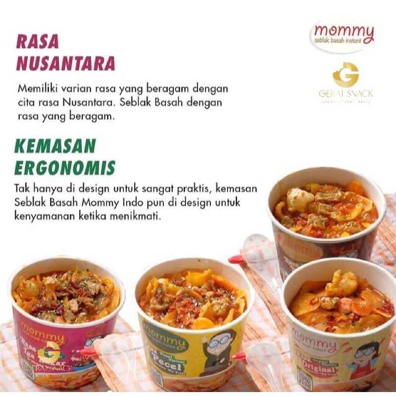 Seblak Instan Mommy Cukup Tinggal Seduh Atur Sendiri Pedasnya (100gr)