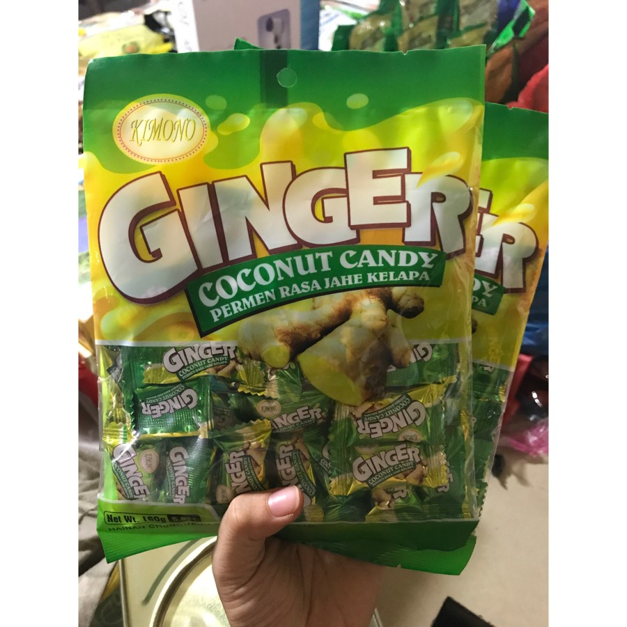 

160GR PERMEN GINGER RASA JAHE KELAPA KIMONO GINGER COCONUT CANDY MALAYSIA