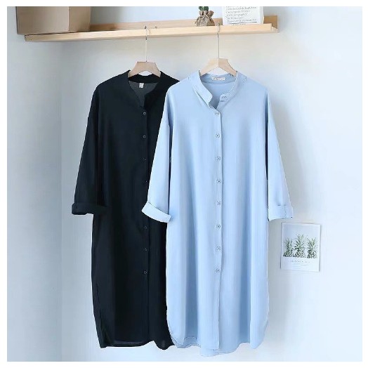 AILEN TUNIK BAJU - ATASAN BAJU TUNIK WANITA BEST SELLER - HIJAB64    Ailen Oversize Long Tunik / Han