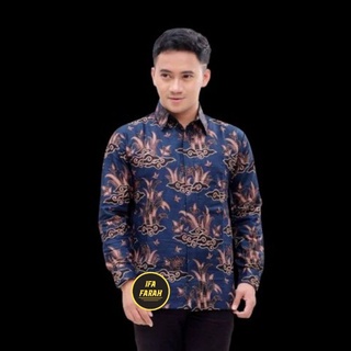 Baju Kemeja Batik Pria Dewasa Murah Lengan Panjang Modern Kondangan Mewah Premium