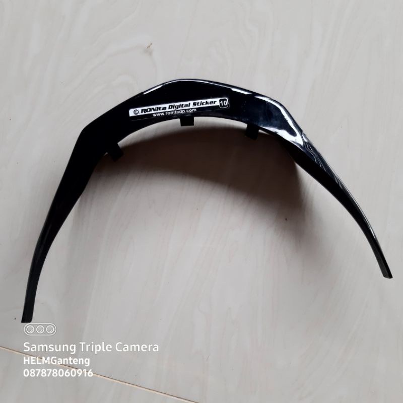 SPOILER / BUNTUT 3D vista Dark untuk Helm KYT vendetta 2 / Falcon BEKAS PAKAI