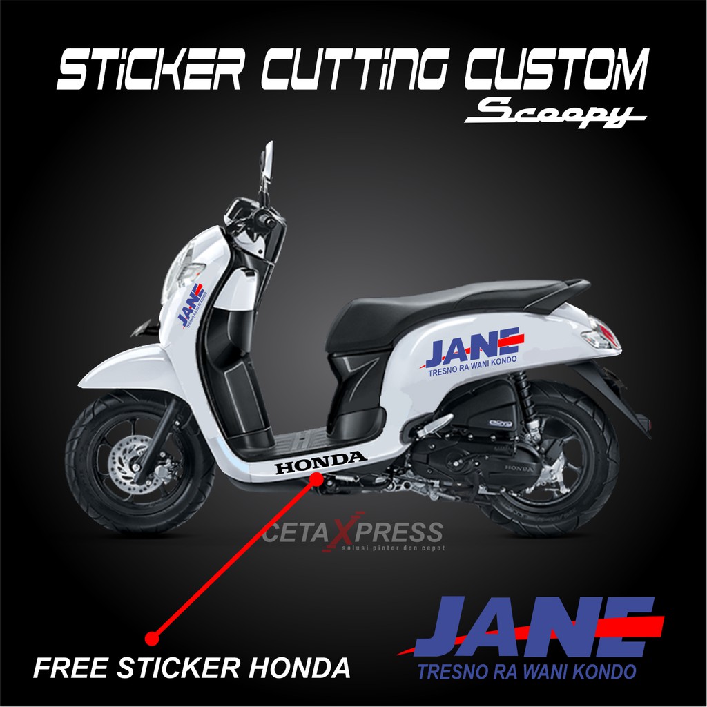 ( 9 DESAIN ) STICKER SCOOPY CUTTING