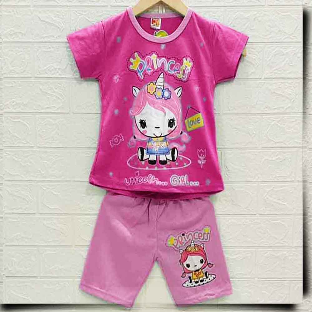 MKids88 - Baju Setelan HP KAOS Anak Perempuan Princes