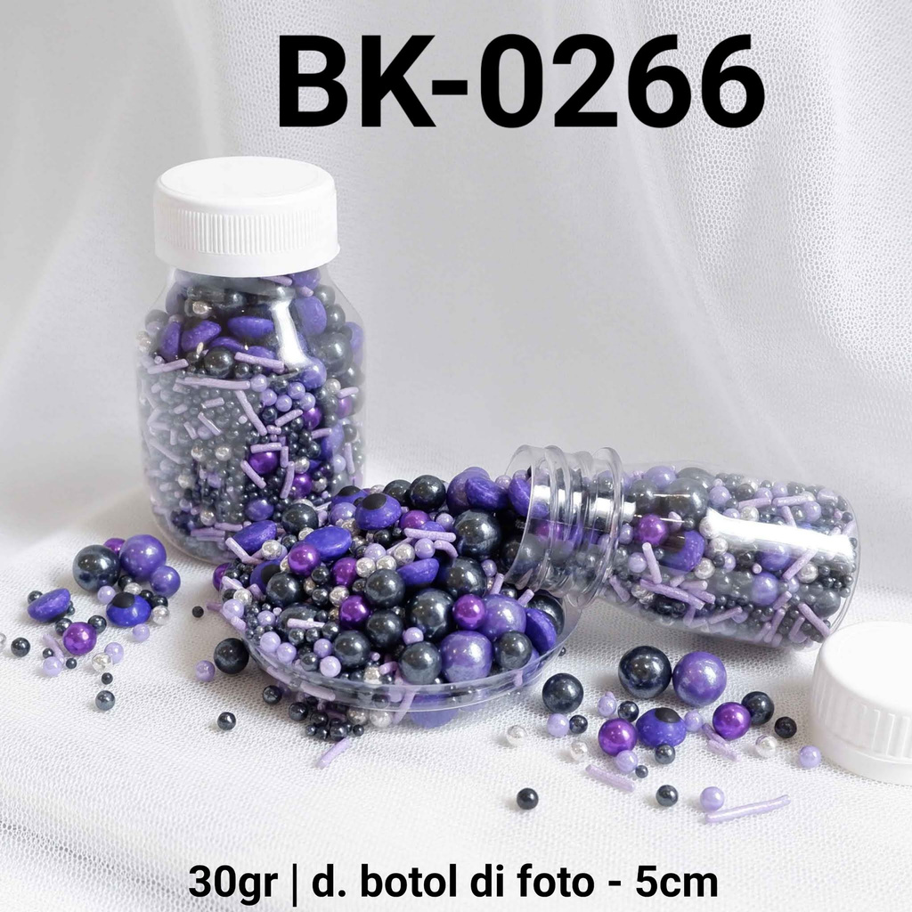 

BK-0266 Sprinkles sprinkle springkel 30gr mutiara ungu hitam yamama baking grosir murah sprinkles cake dekorasi mutiara trimit decoration story sprinklestory sprinklesstory sprinkle story yamama baking