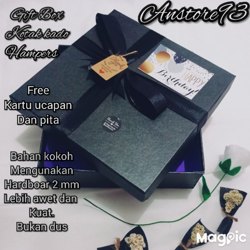 

giftbox / kotak kado box buku / kotak hamper 20x20x8