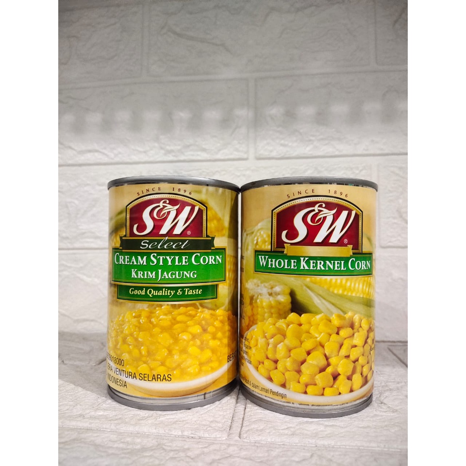 

S&W Cream & Whole Corn 425gr 03/2025