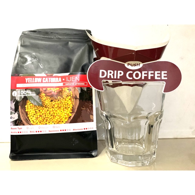 

KORELA COFFEE 200gr YELLOW CATURA IJEN (gratis 5pcs filter drip)