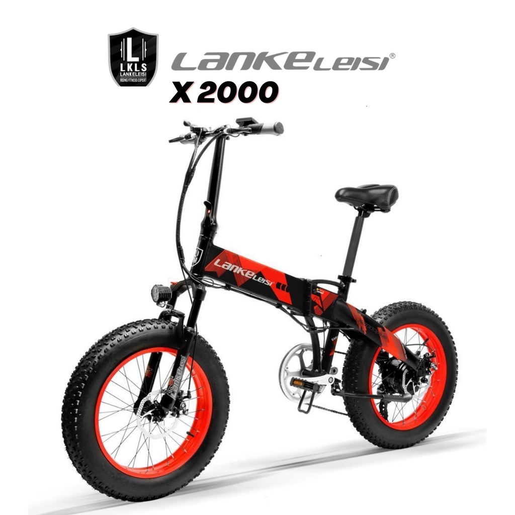 Lankeleisi X2000 Plus Sepeda Listrik Lipat 48V 10AH 1000W