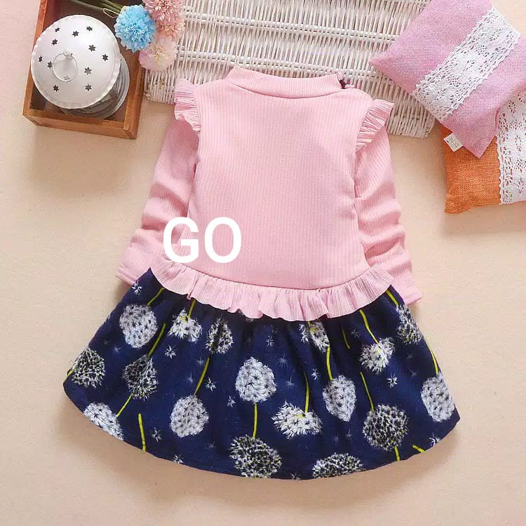 gos DRESS IMPORT SPRING SEASON Baju Dress Anak Perempuan Import