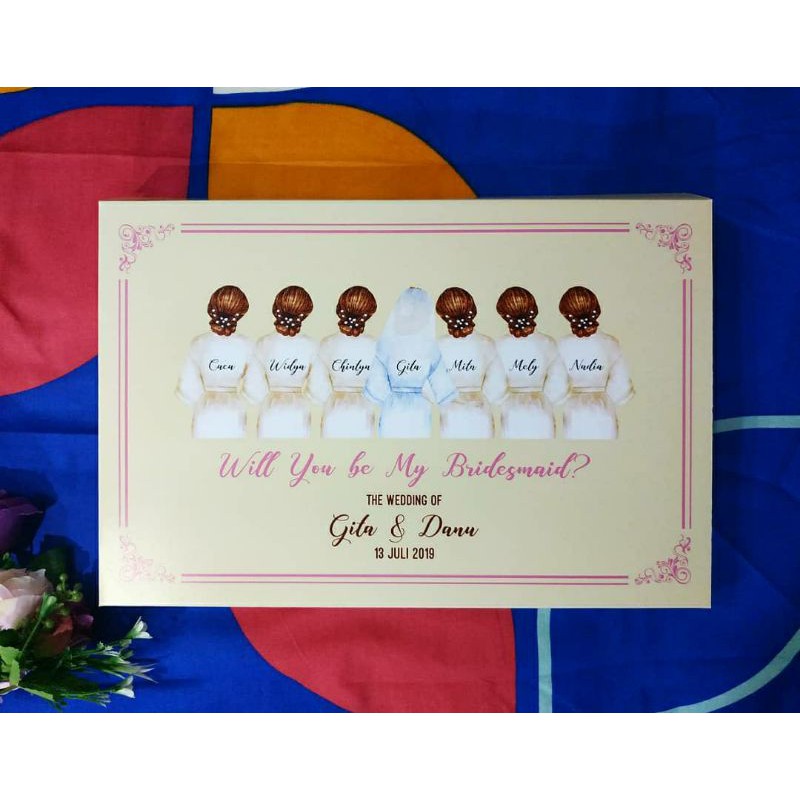 

Box Bridesmaid Wedding / Birthday (Paperbag dijual terpisah) Minimal 5 pcs